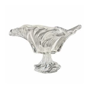 Vintage Mikasa Swirled Crystal Belle Epoque Footed Bowl